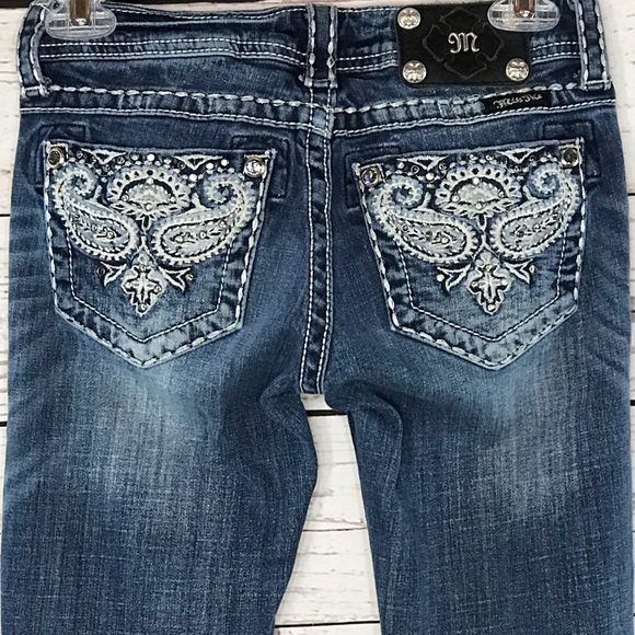 Miss Me Denim - Miss Me Bootcut Embellished Embroidered Distressed